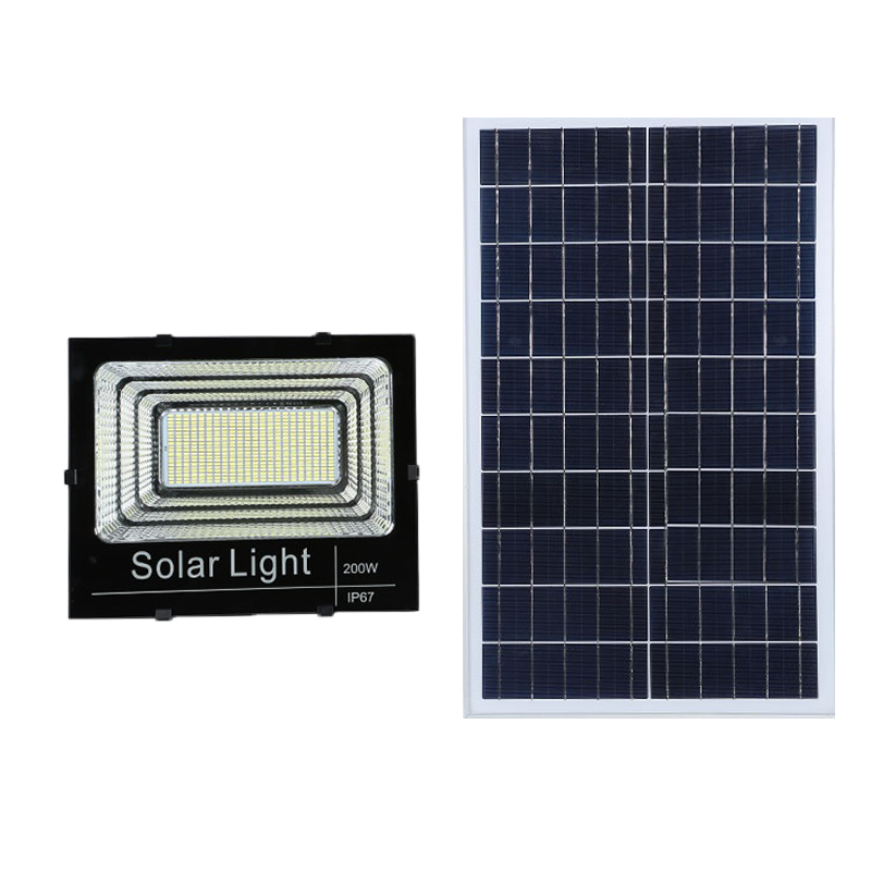 Proyector solar al aire libre 200w Luz de inundación LED solar 