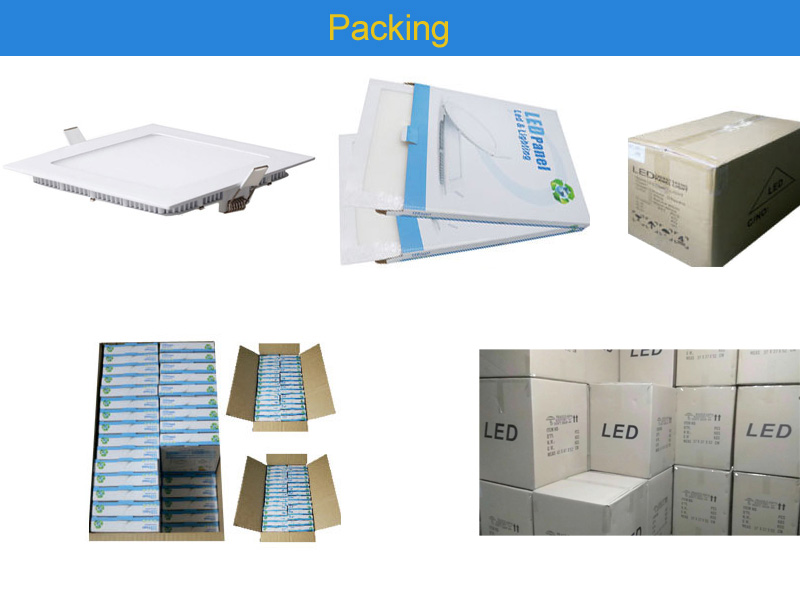 Embalaje cuadrado empotrado