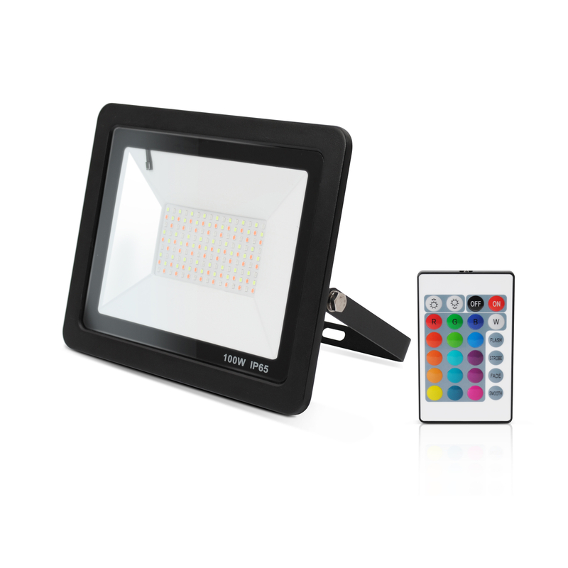 Luz de inundación LED de color RGB con control remoto impermeable al aire libre